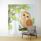 Kalm uiltje wandkleed (In situ)
