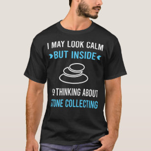 Kalm uitziende steen Verzamelende stenen T-shirt