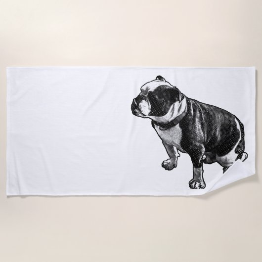 Kalm vindt zijn plek strandlaken (Voorkant)