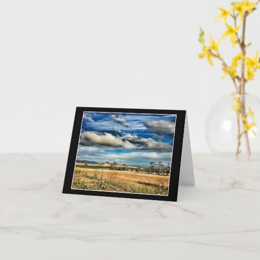 Kalm voor Storm Opmerking Kaart (Gele Bloem)