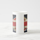 Kalm Vraag Butler om thee te brengen Porselein Kop (Voorkant)