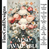 Kalm Vrouw Flower Earth Spirit AG4O Decoupage Tissuepapier