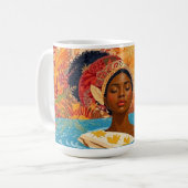 Kalm vrouw koffiemok (Voorkant links)