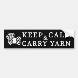 Kalm wasgoed / Crafts {Donker} Bumpersticker