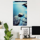 Kalm water rustige achtergrond poster (Thuiskantoor)