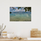 Kalm water van de lagune van Marovo Poster (Keuken)