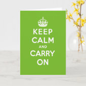 Kalm Wenskaart houden Kaart (Gele Bloem)