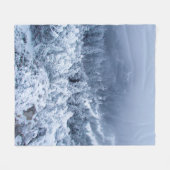 Kalm winterdag bovenop de bergen fleece deken (Voorkant (Horizontaal))