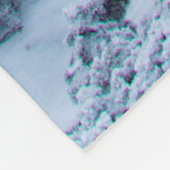 Kalm winterdag bovenop de bergen fleece deken (Hoek)