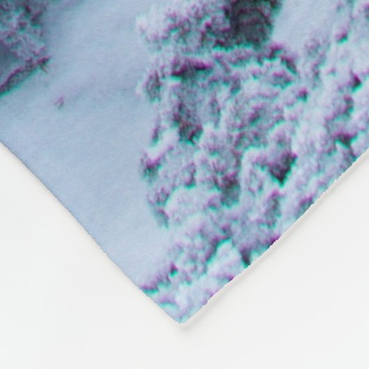 Kalm winterdag bovenop de bergen fleece deken (Hoek)