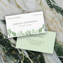 Kalm zacht groen verlaat therapeut counselor