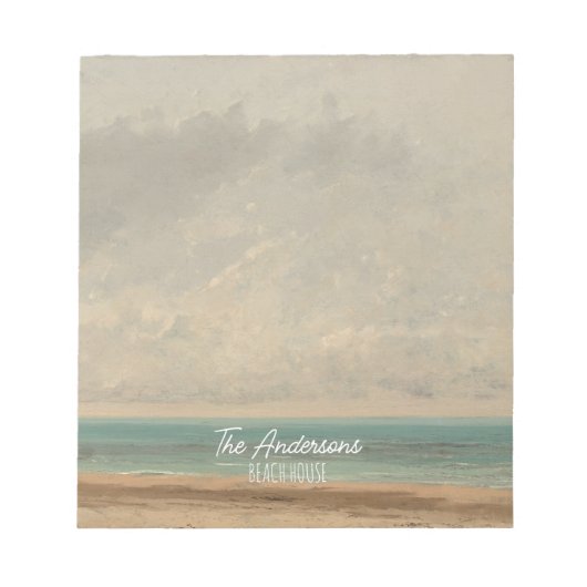 Kalm Zee 1866 Gustave Courbet National Gallery Notitieblok (Voorkant)