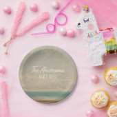 Kalm Zee 1866 Gustave Courbet National Gallery Papieren Bordje (Feest)