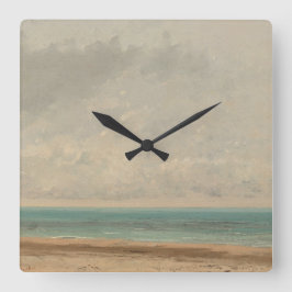 Kalm Zee 1866 Gustave Courbet National Gallery Vierkante Klok