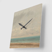 Kalm Zee 1866 Gustave Courbet National Gallery Vierkante Klok (Hoek)