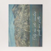 Kalm Zee en mooie bergen Legpuzzel (Verticaal)