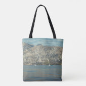 Kalm Zee en mooie bergen Tote Bag (Achterkant)