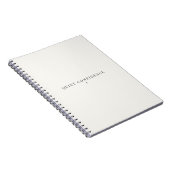 Kalm zelfvertrouwen Minimalistisch notitieboek Kal (Rechterzijde)