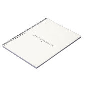 Kalm zelfvertrouwen Minimalistisch notitieboek Kal (Linkerzijde)
