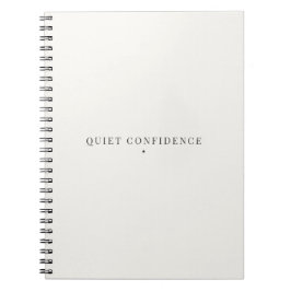 Kalm zelfvertrouwen Minimalistisch notitieboek Kal