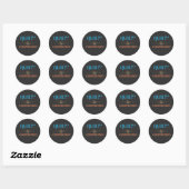 Kalm zelfvertrouwen ronde sticker (Vel)