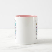 Kalm zijn en weten koffiemok tweekleurige koffiemok (Center)