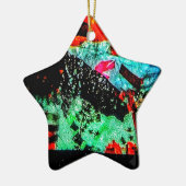 Kalme abstracte ornamenten ster, Heldere droge blo (Links)