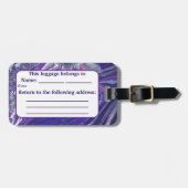 Kalme Acryl Pour Geïnspireerd Bagagelabel (Voorkant horizontaal)