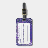 Kalme Acryl Pour Geïnspireerd Bagagelabel (Voorkant verticaal)