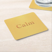 Kalme Affirmatie Vierkant Onderzetter Set (Schuin)