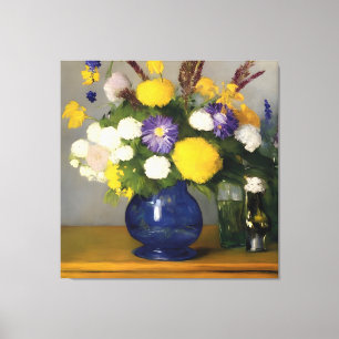 Kalme aquarel Botanische Kunst Canvas Afdruk
