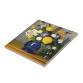 Kalme aquarel Botanische Kunst Tegeltje (Zijkant)