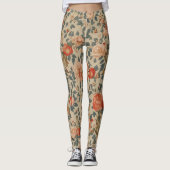 Kalme bloemenlegging leggings (Voorkant)