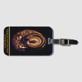 Kalme Boeddha mediteert in de kosmos Bagagelabel (Voorkant (horizontaal))