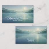 Kalme Natuur Landschap Massage Therapeut Visitekaartje (Voorkant / Achterkant)