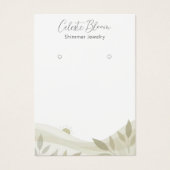 Kalme Neutral Foliage Waves Kunstwerk Kaart (Voorkant)