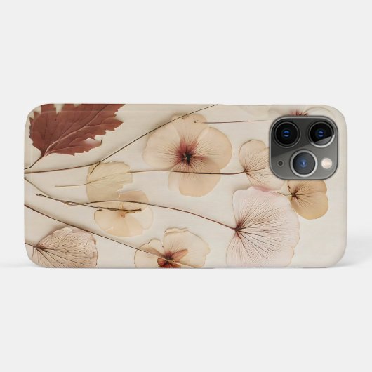 Kalme toon gedroogde bloem arrangement Case-Mate iPhone case (Achterkant (horizontaal))