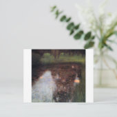 Kalme vijver op Kammer kasteelterrein, Gustav Klim Briefkaart (Staand voorkant)