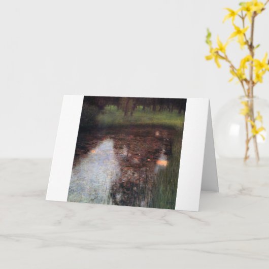 Kalme vijver op Kammer kasteelterrein, Gustav Klim Kaart (Gele Bloem)