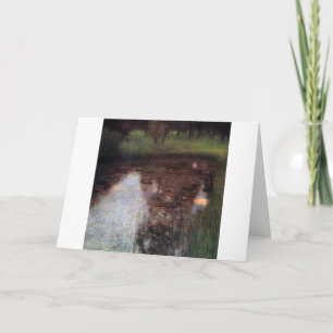 Kalme vijver op Kammer kasteelterrein, Gustav Klim Kaart