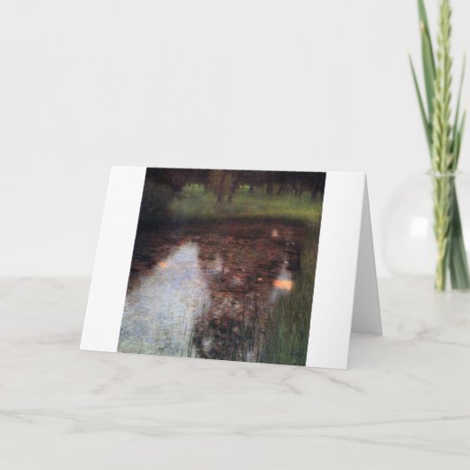 Kalme vijver op Kammer kasteelterrein, Gustav Klim Kaart (Voorkant)