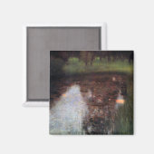 Kalme vijver op Kammer kasteelterrein, Gustav Klim Magneet (Voorkant / Achterkant)