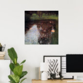 Kalme vijver op Kammer kasteelterrein, Gustav Klim Poster (Thuiskantoor)