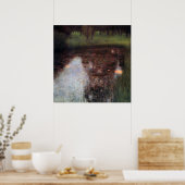 Kalme vijver op Kammer kasteelterrein, Gustav Klim Poster (Keuken)