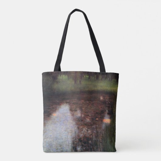 Kalme vijver op Kammer kasteelterrein, Gustav Klim Tote Bag (Achterkant)