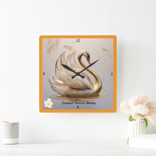 "Kalme wateren, vredige ziel" Vierkante Klok (Huis)