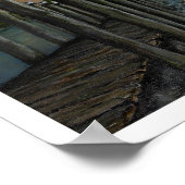 Kalme wateren Zonsondergang met meeuwen Poster (Hoek)