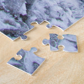 Kalme winterbergen: mistige sereniteit. legpuzzel (Zijkant)