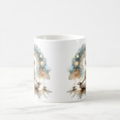 Kalme Yoga vrouw pose koffiethee mok geblazen crèm (Center)