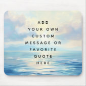 Kalme zeeen oceaan zonsopgang schilderen aangepast muismat (Voorkant)